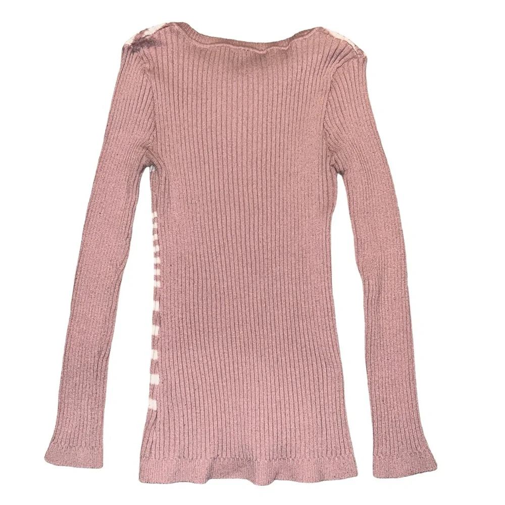 New look pink and white fit sweater. - Picture 3 of 4